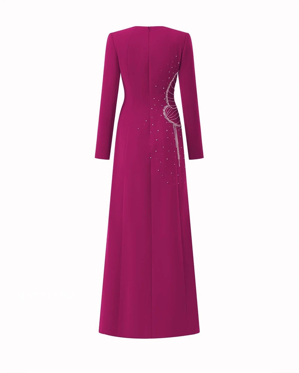Customized Jersey Beading Draped Cocktail Party A-Line Square Collar Bespoke Occasion Gown Long Dresses