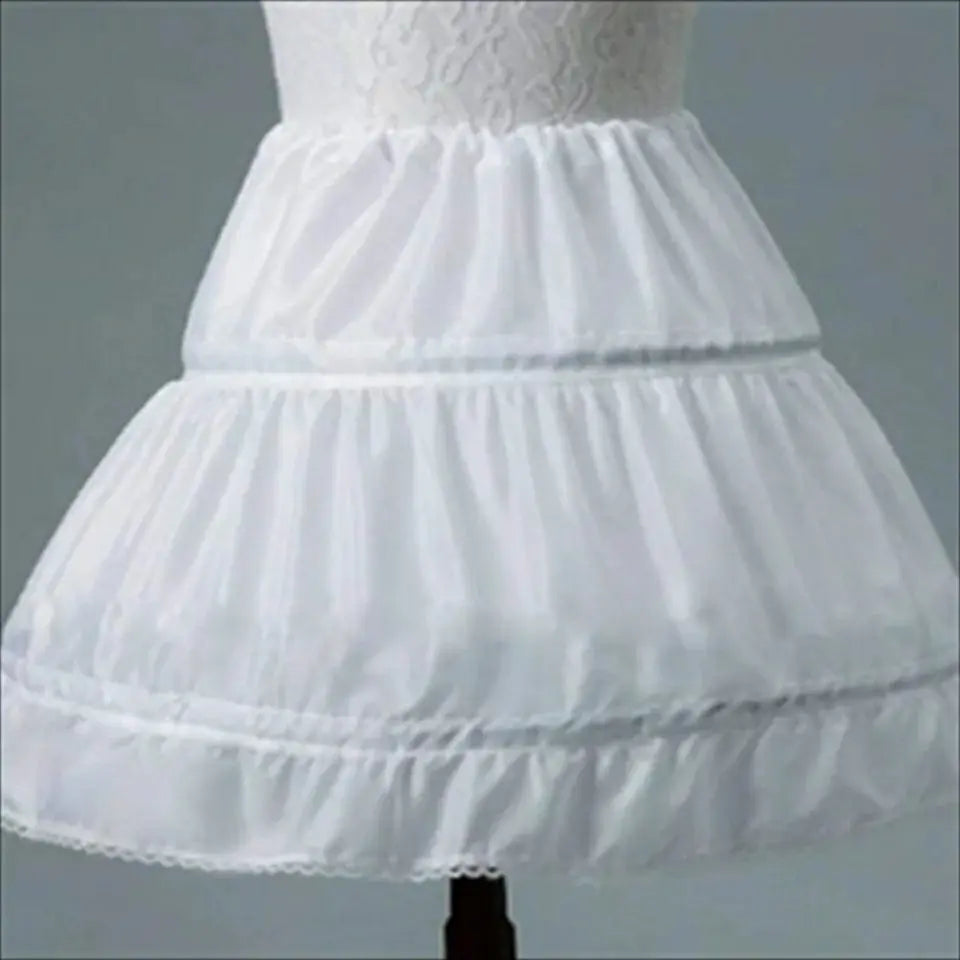 Elegant Flower Girl Petticoat Underskirt for Cosplay and Parties - Short Dress Jupon for Girls, Lolita Ballet Tutu Skirt, Enaguas, Sottogonna