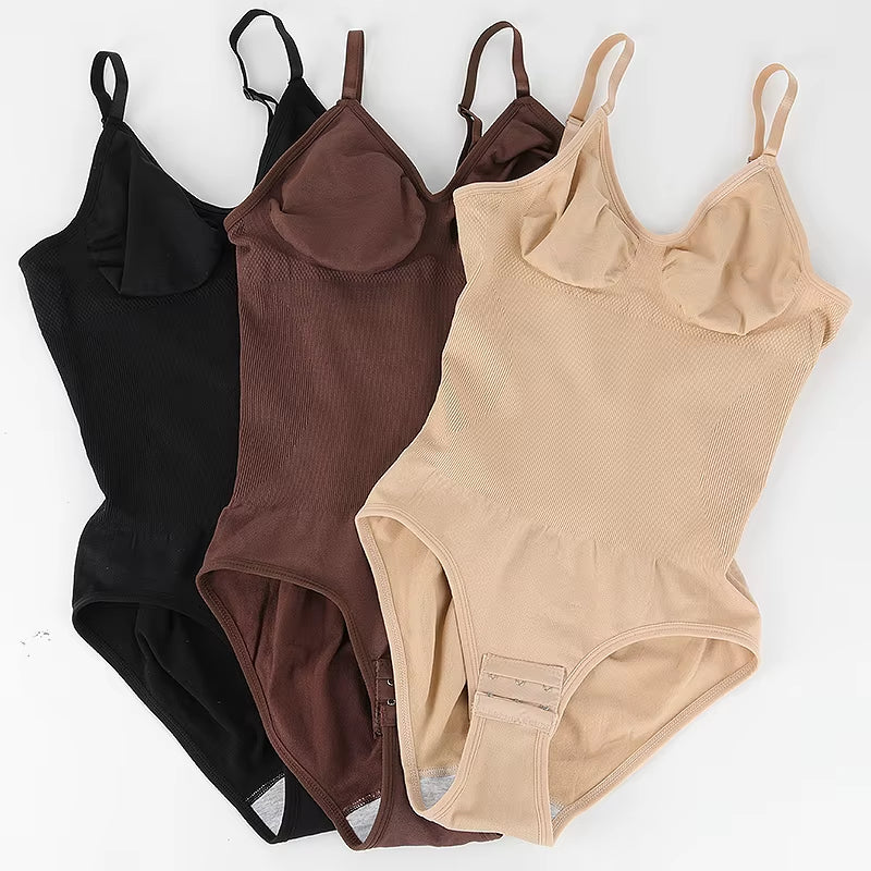 Low Back Bodysuits Shapewear for Women Open Crotch Body Shaper Seamless Tummy Control Push up Corset Tank Top Backless Underwear